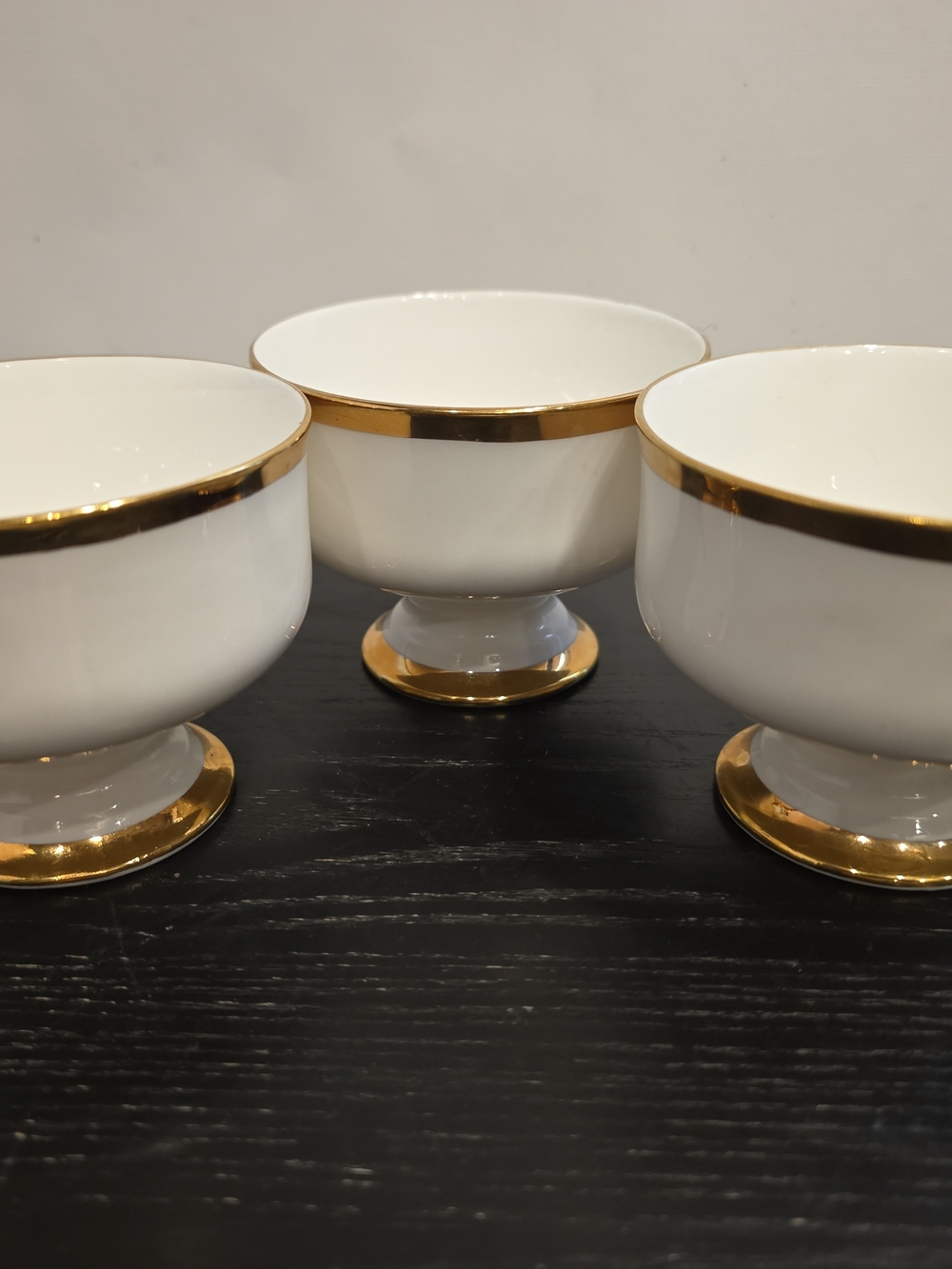 Vintage Royal Victoria Dessert Cups, 1950 To 1960, Staffordshire, England